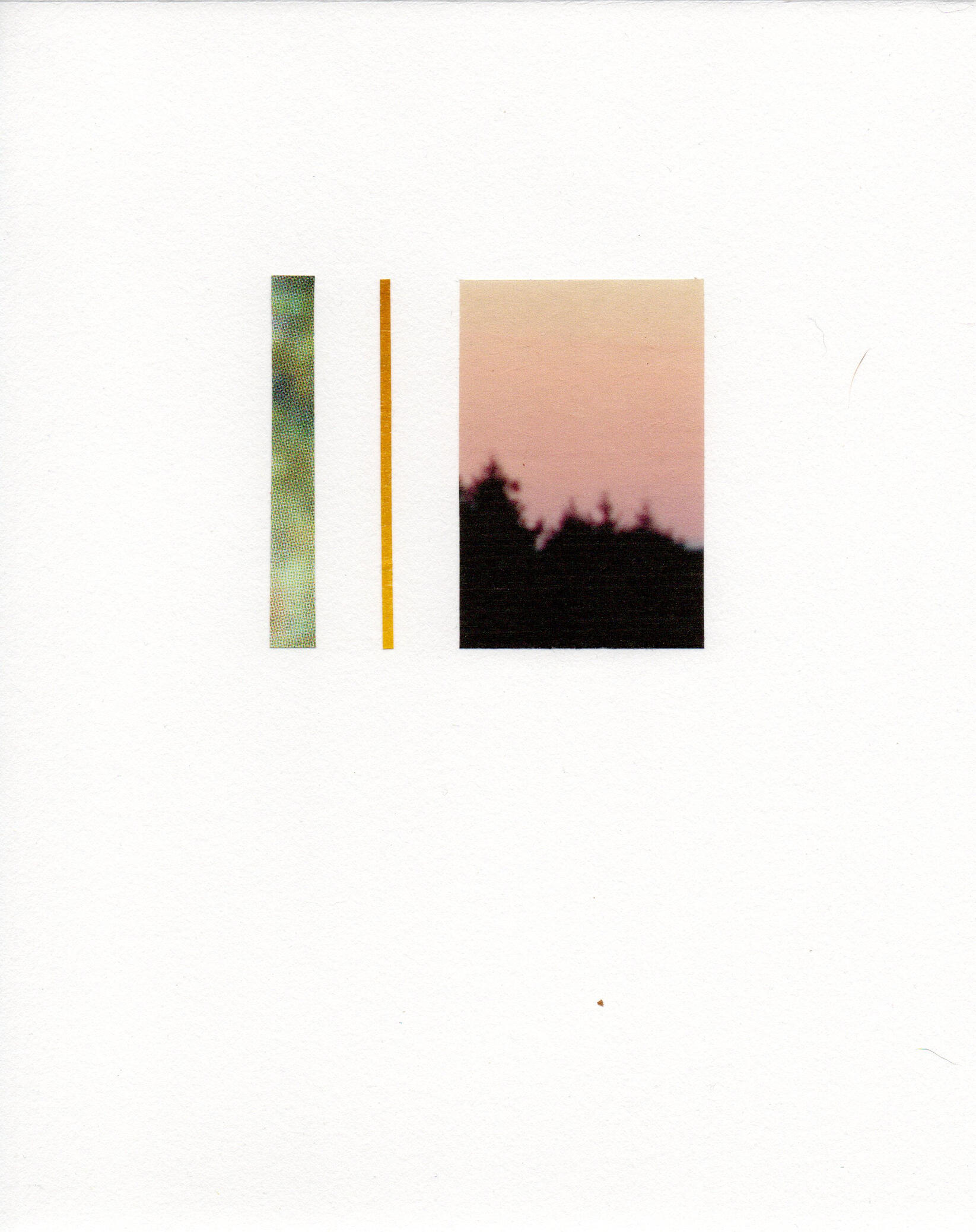 Upcycled Composition 2, collaged prints, 2019